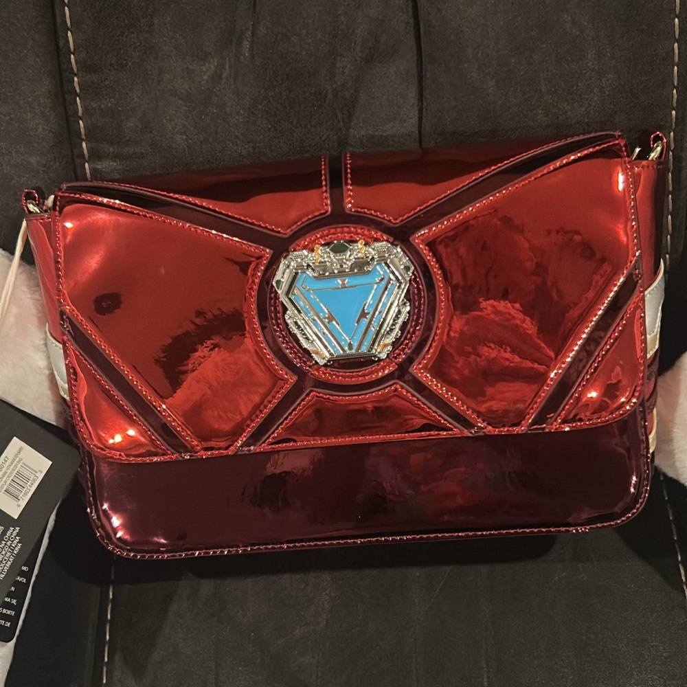 Red Marvel Iron Man Loungefly crossbody